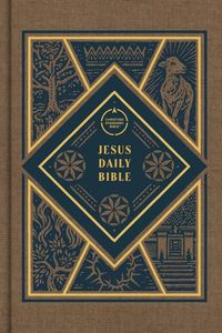 Cover image for CSB Jesus Daily Bible, Brown Cloth Over Board