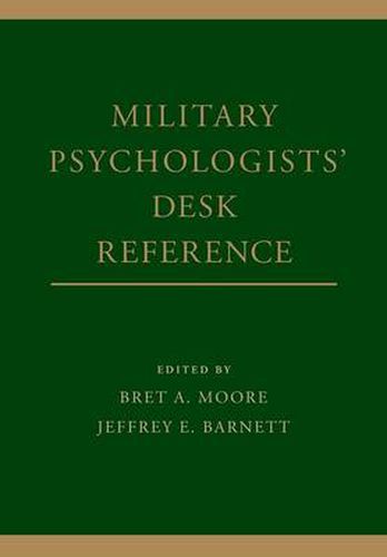 Cover image for Military Psychologists' Desk Reference