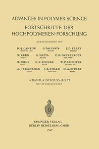 Cover image for Fortschritte der Hochpolymeren Forschung