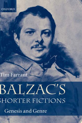 Cover image for Balzac's Shorter Fictions: Genesis and Genre