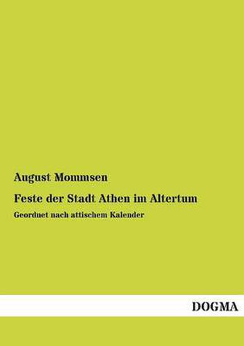 Cover image for Feste Der Stadt Athen Im Altertum