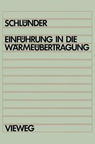 Cover image for Einfuhrung in die Warmeubertragung