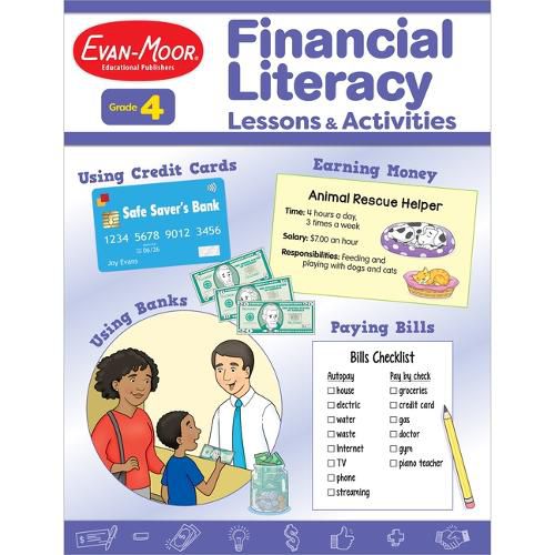 Cover image for Financial Literacy Lessons and Activities, Grade 4