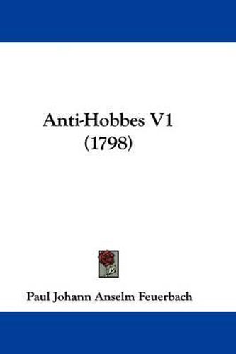 Cover image for Anti-Hobbes V1 (1798)