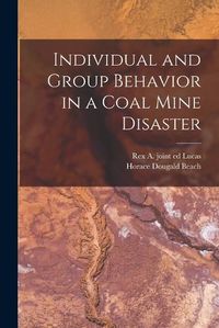 Cover image for Individual and Group Behavior in a Coal Mine Disaster