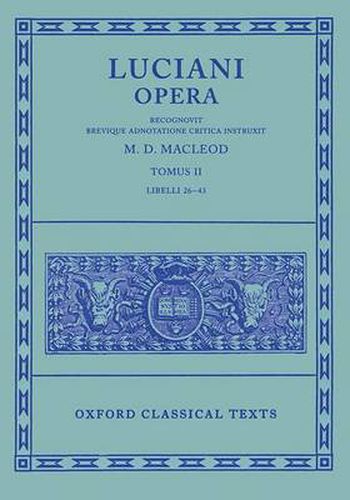 Cover image for Lucian Opera Tomus