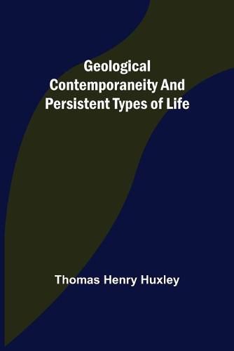 Cover image for Geological Contemporaneity and Persistent Types of Life