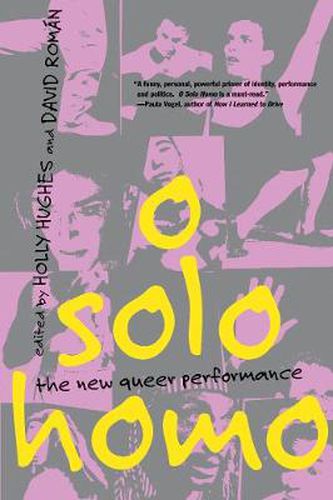 O Solo Homo: The New Queer Performance