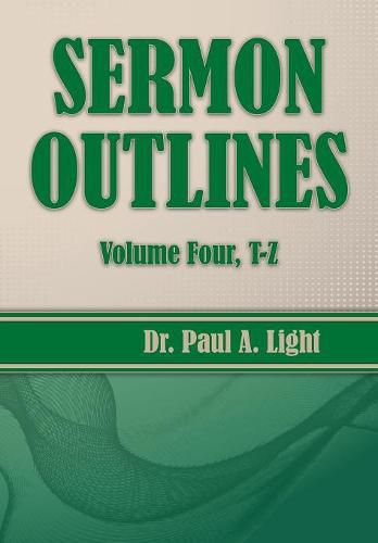 Cover image for Sermon Outlines, Volume Four T-Z
