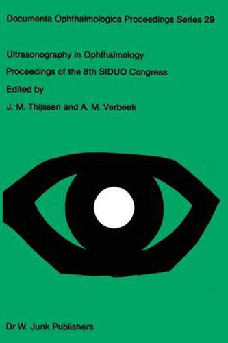 Cover image for Ultrasonography in Ophthalmology: Proceedings of the 8th SIDUO Congress