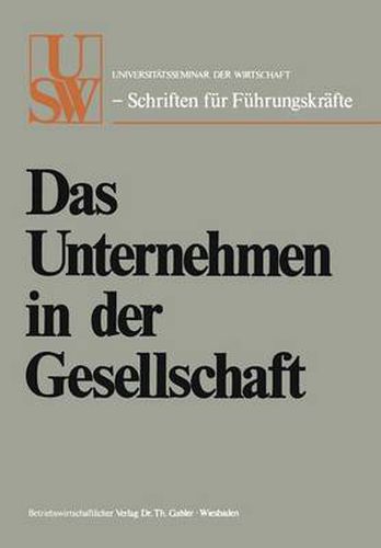 Das Unternehmen in Der Gesellschaft