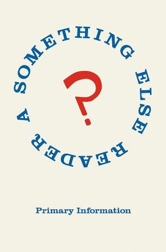 Cover image for A Something Else Reader