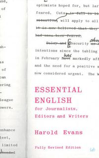 Cover image for Essential English: For Journalists, Editors and Writers