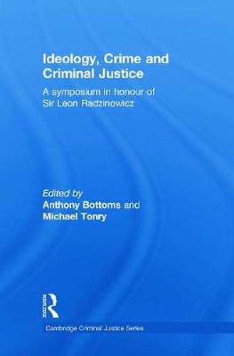 Cover image for Ideology, Crime and Criminal Justice