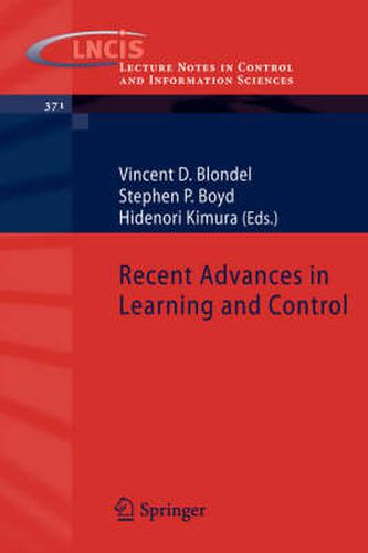 Cover image for Recent Advances in Learning and Control