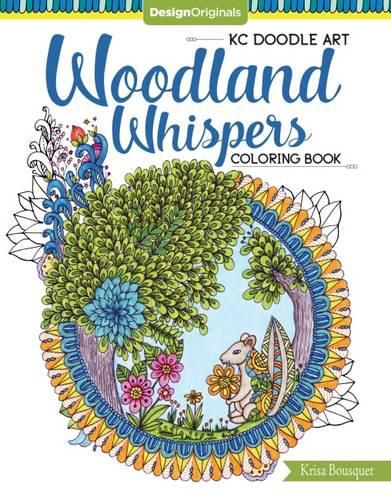 Cover image for KC Doodle Art Woodland Whispers Coloring Book