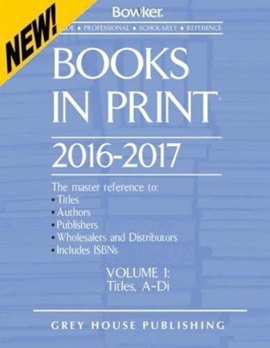 Cover image for Books in Print, 2016-17: 7 Volume Set