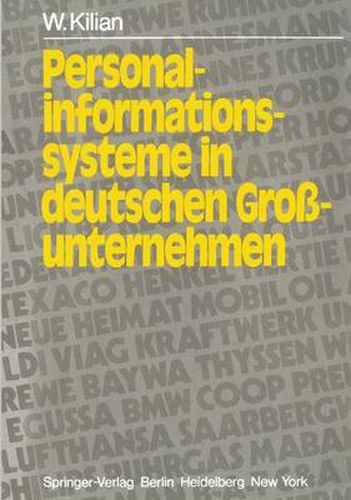 Cover image for Personalinformationssysteme in Deutschen Grossunternehmen