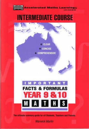 Cover image for Facts & Formulas: Years 9 & 10 Intermediate: Year 9 and 10 Intermediate