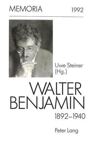 Cover image for Walter Benjamin 1892-1940.: Zum 100. Geburtstag.