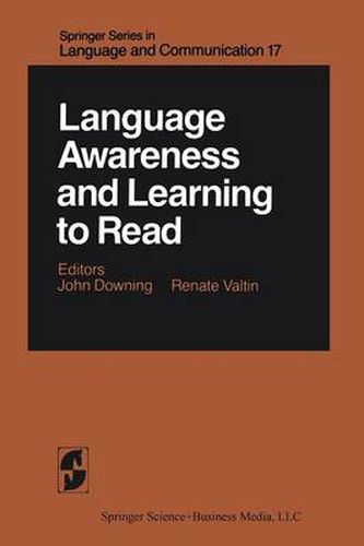 Cover image for Language Awareness and Learning to Read