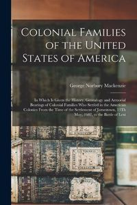 Cover image for Colonial Families of the United States of America