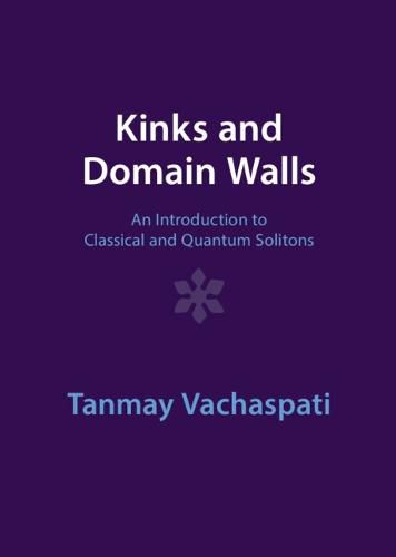 Cover image for Kinks and Domain Walls