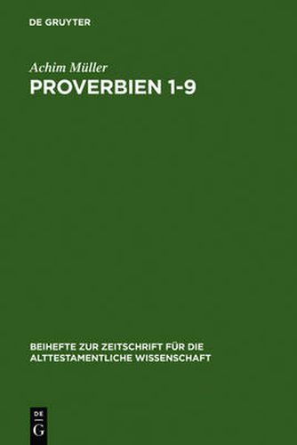 Cover image for Proverbien 1-9: Der Weisheit neue Kleider
