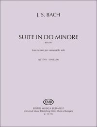 Cover image for Suite in C Minor Bwv 997 Transcribed for Cello Solo