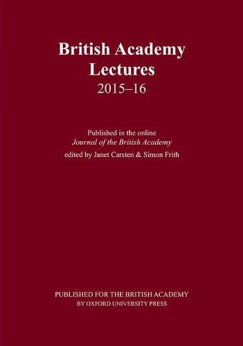 Cover image for British Academy Lectures, 2015-16