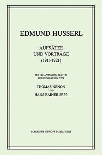 Aufsatze und Vortrage (1911-1921)