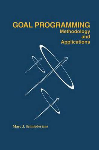 Cover image for Goal Programming: Methodology and Applications: Methodology and Applications