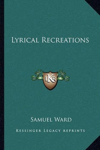 Cover image for Lyrical Recreations