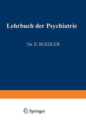 Cover image for Lehrbuch Der Psychiatrie