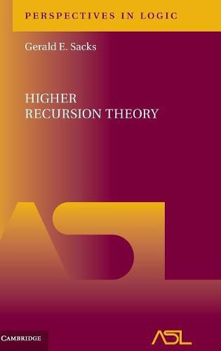 Cover image for Higher Recursion Theory