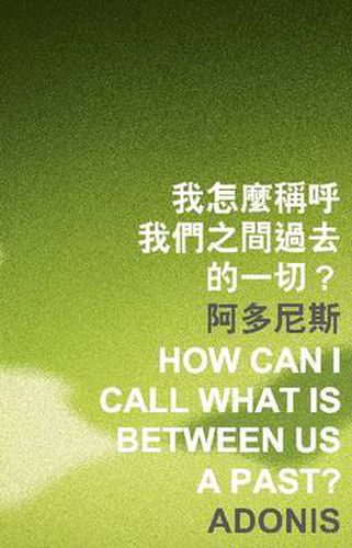 Cover image for How Can I Call What Is Between Us a Past?