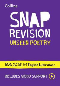 Cover image for AQA Unseen Poetry Anthology Revision Guide: Ideal for Home Learning, 2022 and 2023 Exams