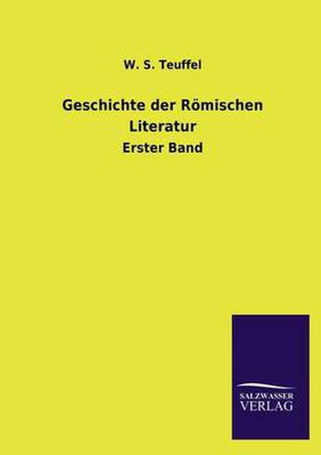 Cover image for Geschichte Der Romischen Literatur