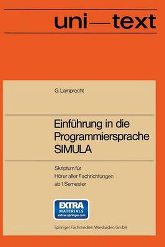 Cover image for Einfuhrung in Die Programmiersprache Simula: Anleitung Zum Selbststudium