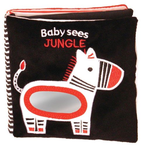 Cover image for Jungle: A soft book and mirror for baby!