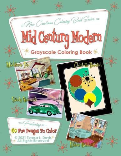 Cover image for New Creations Coloring Book Series: Mid-Century Modern