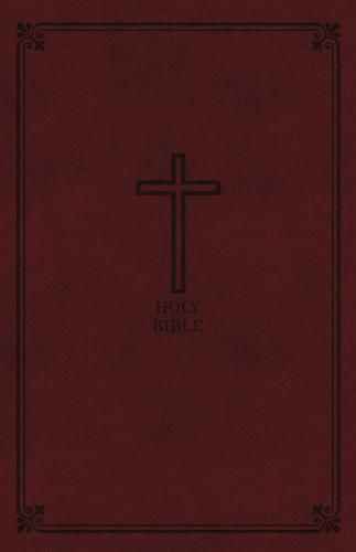 KJV Holy Bible, Personal Size Giant Print Reference Bible, Burgundy Leathersoft, 43,000 Cross References, Red Letter, Comfort Print: King James Version