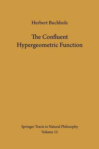 The Confluent Hypergeometric Function: with Special Emphasis on its Applications