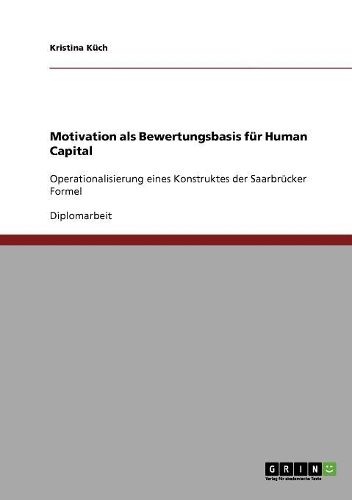 Cover image for Motivation ALS Bewertungsbasis Fur Human Capital