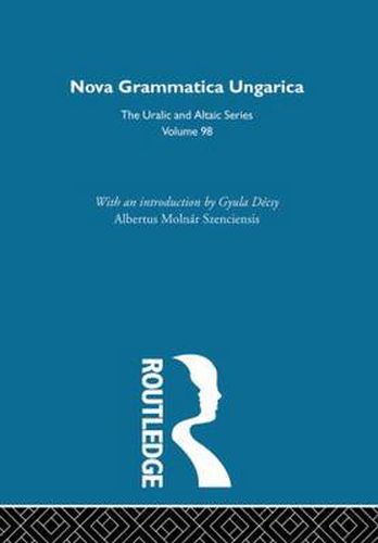 Cover image for Nova Grammatica Ungarica