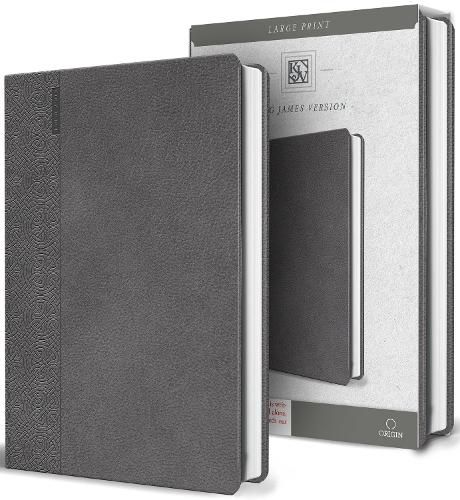 Cover image for KJV Large Print Handy Size Gray Imitation Leather