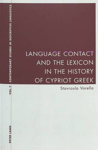 Cover image for Language Contact and the Lexicon in the History of Cypriot Greek