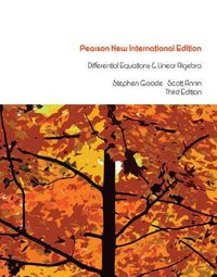 Cover image for Differential Equations and Linear Algebra: Pearson New International Edition
