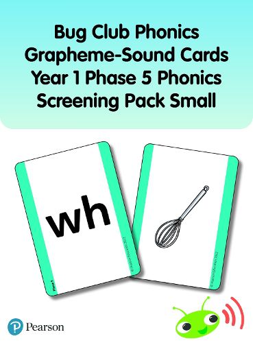 Cover image for Bug Club Phonics Grapheme-Sound Cards Year 1 Phase 5 Phonics Screening Pack (Small)