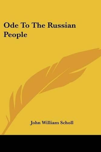 Cover image for Ode to the Russian People